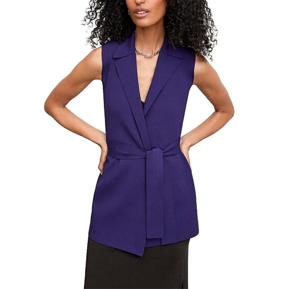 MM Lafleur Tops - NWT MM LaFleur Anh Jardigan Knit Vest Purple Size XS $299 [jb]